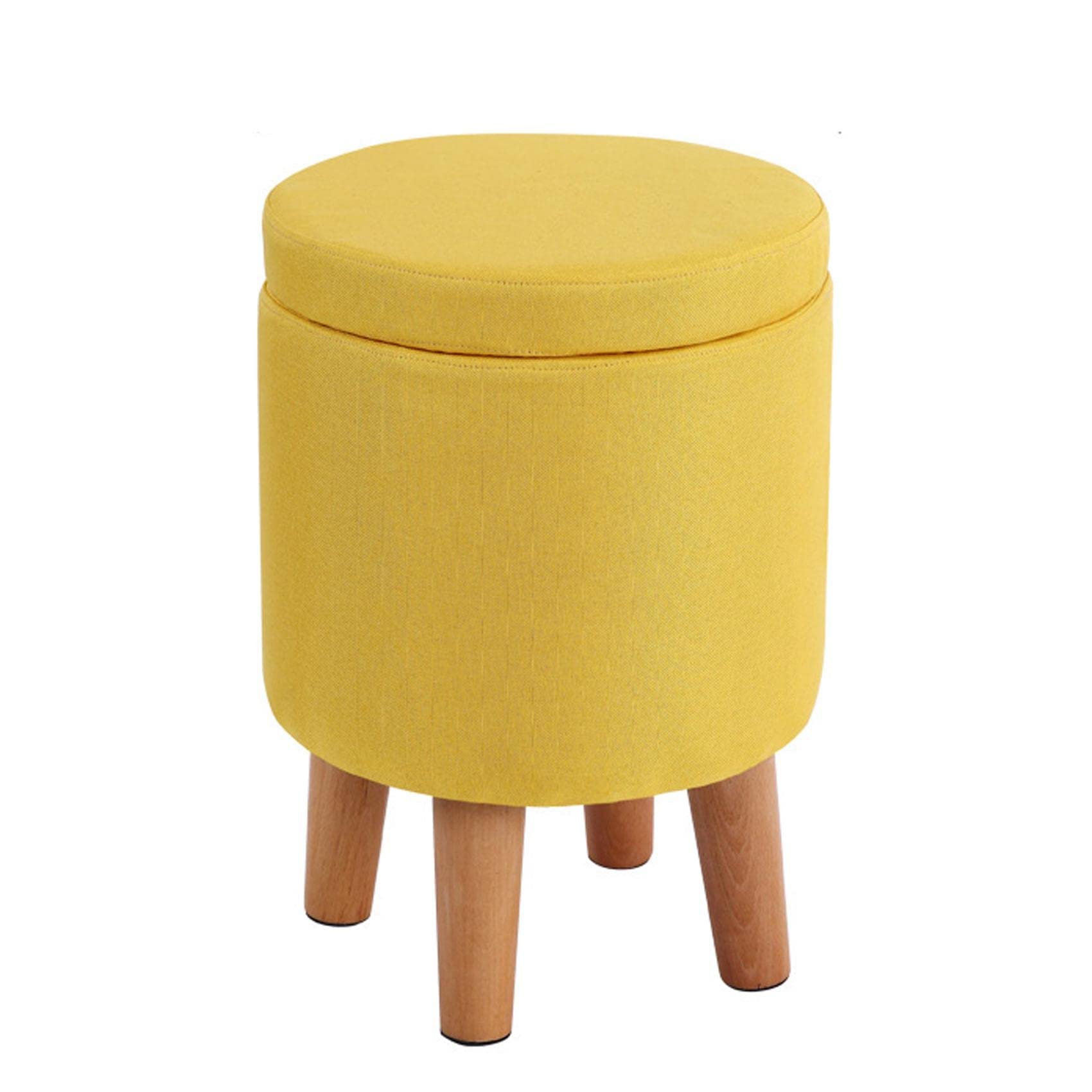 Pouf de coiffeuse rose en lin pour une chambre élégante et ordonnée