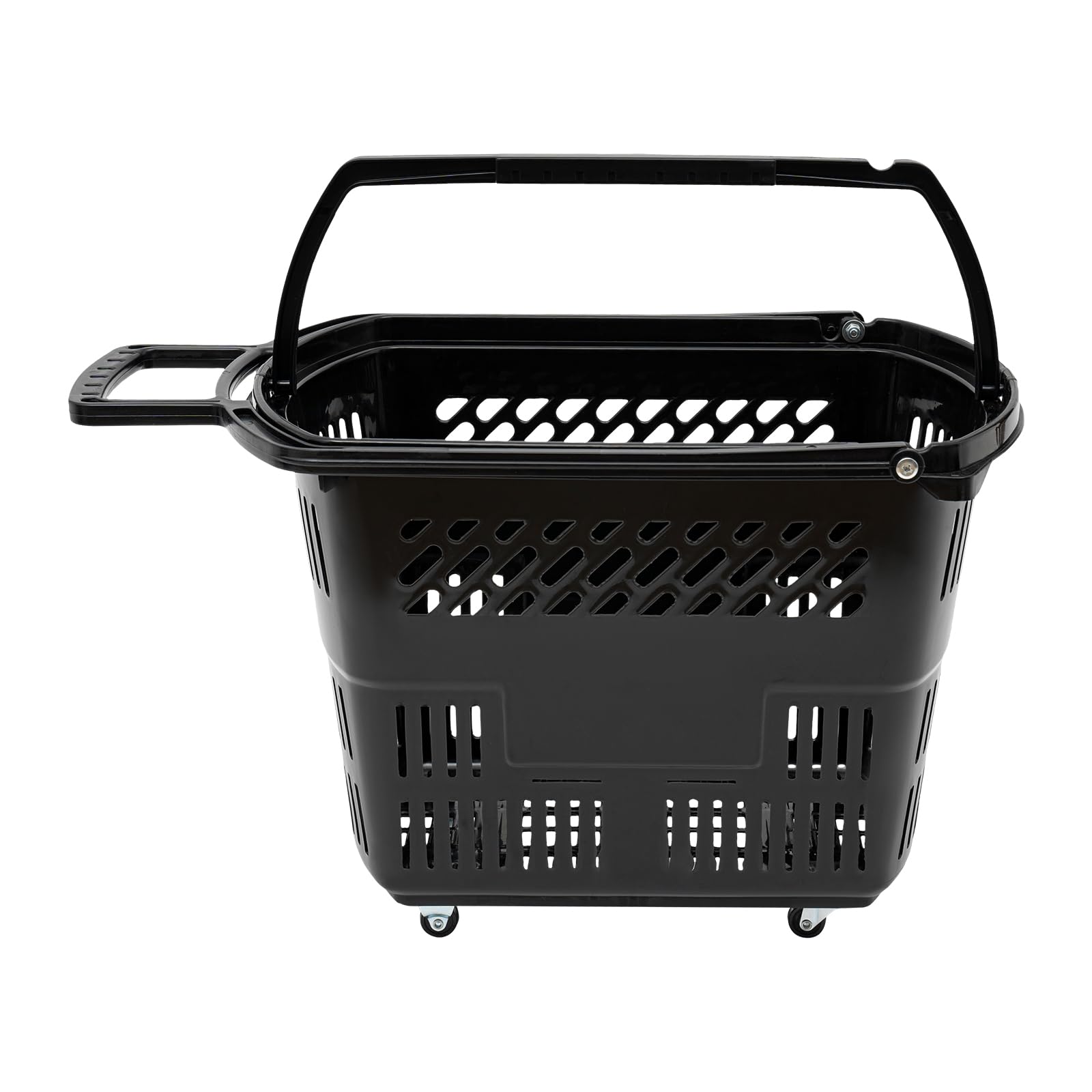 YIYIBYUS 6PCS Shopping Carts with Wheels and Handle,Portable Shopping Basket Set in Supermarkets and Retail Stores,35L
