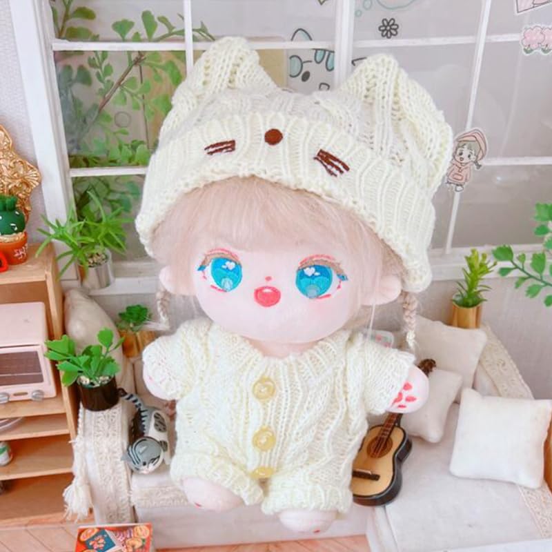 Amazon.co.jp: 【ぬい服】ぬいぐるみ用猫耳ニット帽 15~20cm 用 