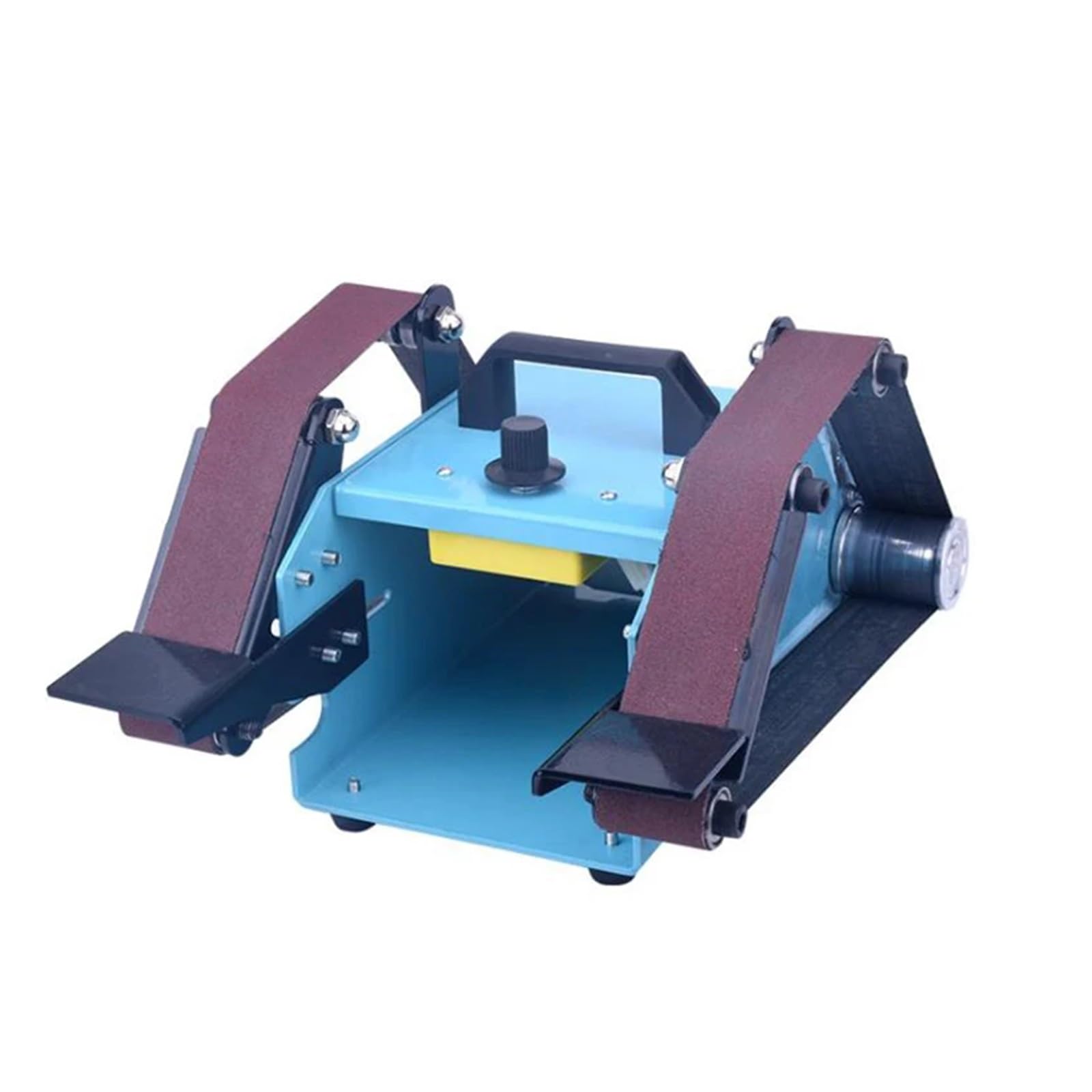 Yhdizsupo One Color 950W Desktop Double-Axis Belt Machine Electric Belt Sander Belt Polishing Grinder Household Belt Sanding Grinding Machine