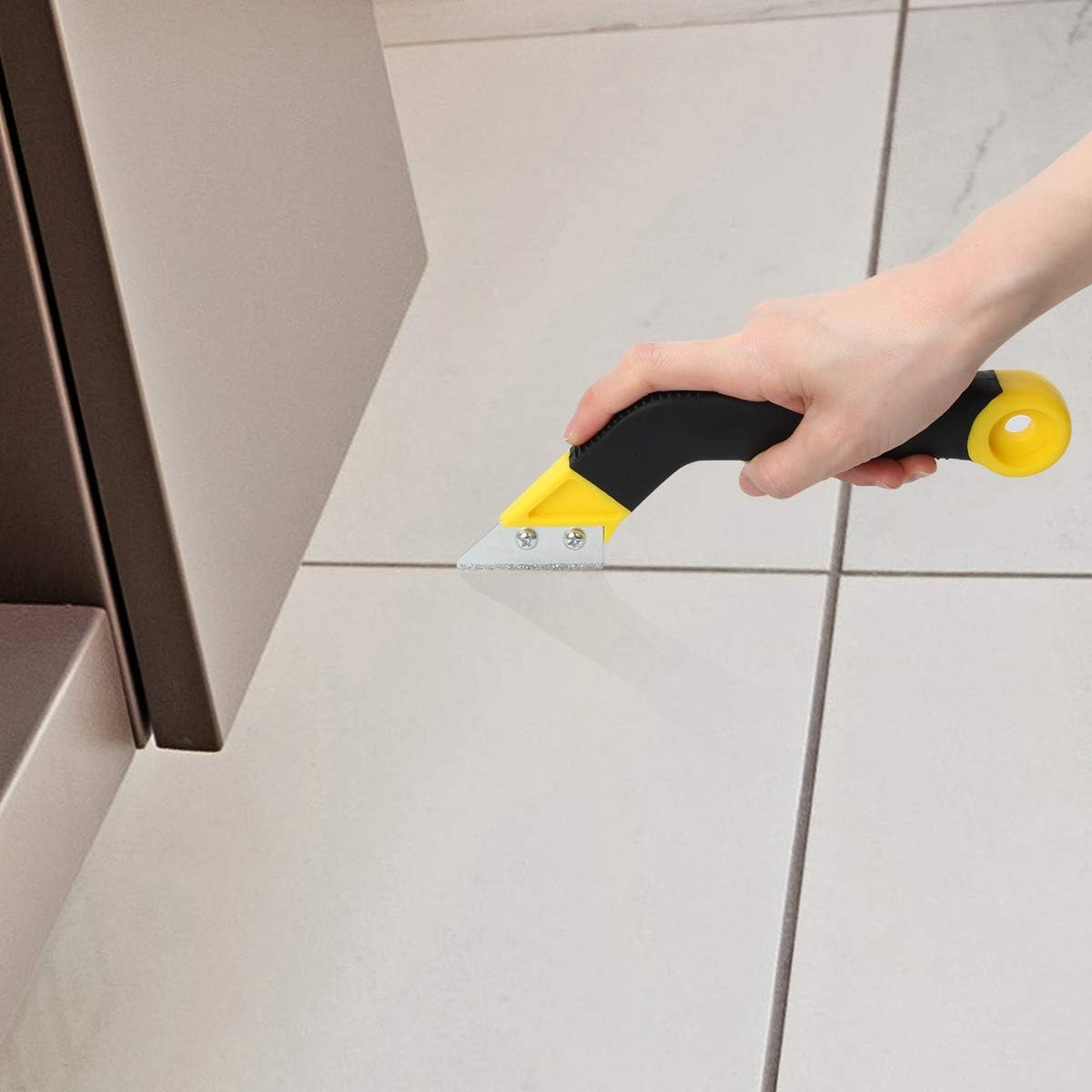 Coitak Tile Grout Saw Angled Grout Saw with 3 Pieces Extra Blades Replacement for Tile Cleaning, 2 Pieces Double Ball Ended Tiling Tool: Health & Personal Care