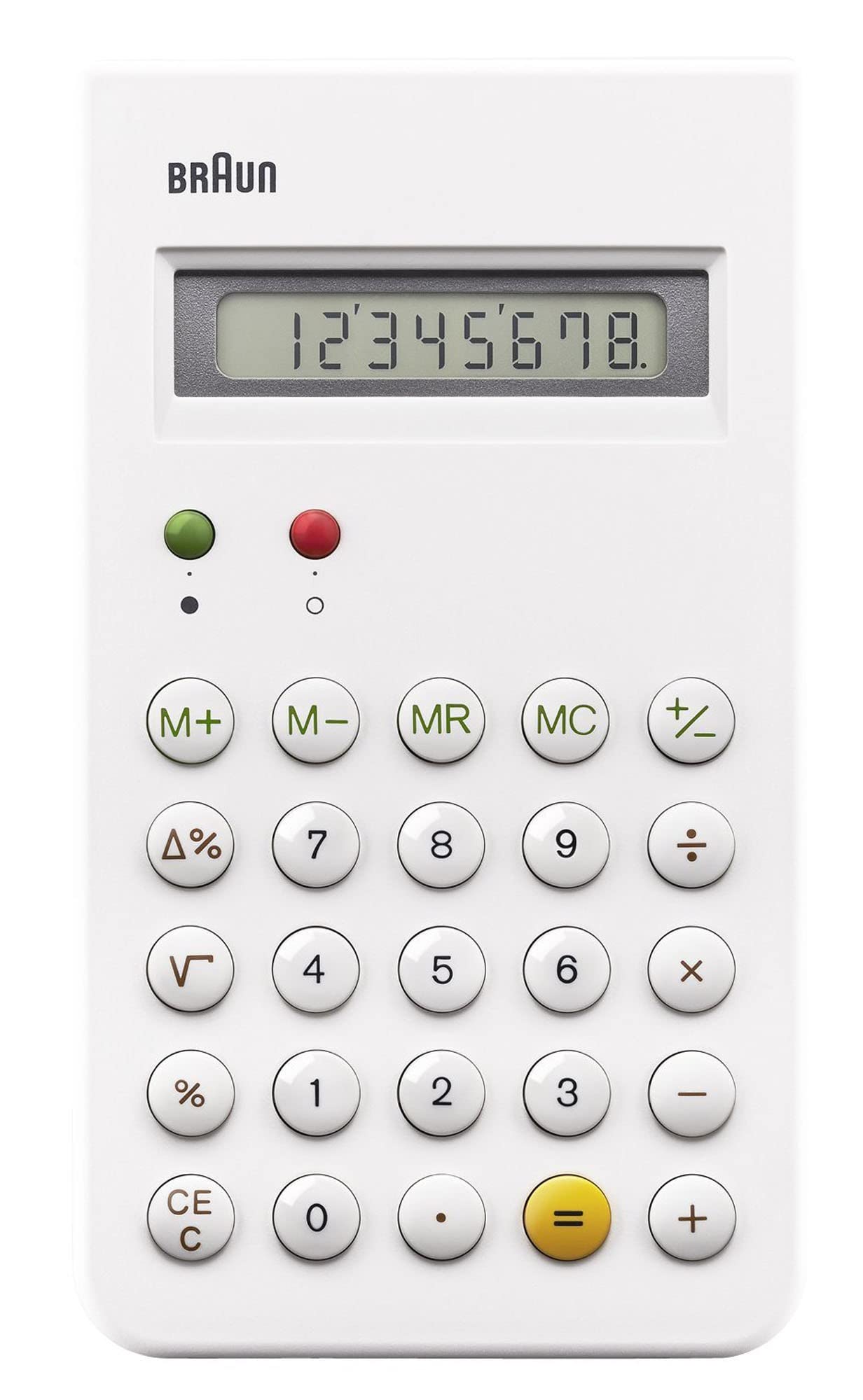 BRAUN BNE 001 BK KULT-TASCHENRECHNER, DIETER RAMS, 8 STELLIGES LCD-DISPLAY INKLUSIVE HARTSCHALEN-SCHIEBECOVER,WISS