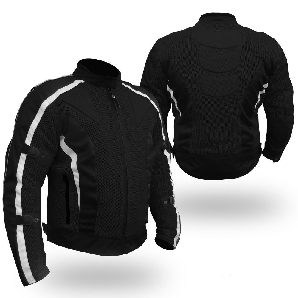 Bikers Gear Australia Chicane Veste de Moto légère en Maille perméable à l’air avec Doublure étanche et Amovible CE 1621-1 en Cordura