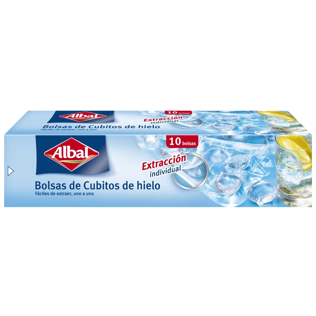 ALBAL ALBAL Lot de 10 sacs à glaçons
