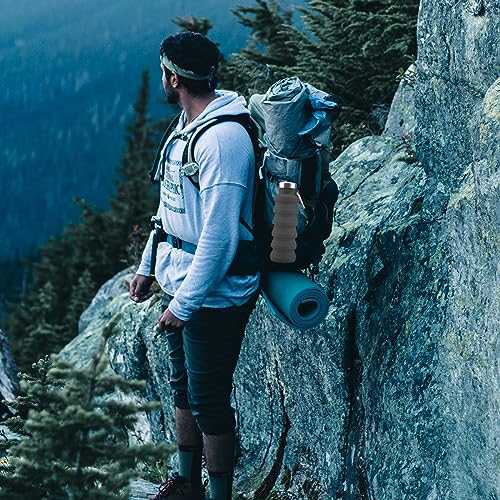 GLADFRESIT Collapsible Travel Water Bottle, 500ml Silicone Foldable Water Bottle with Carabiner - Image 4