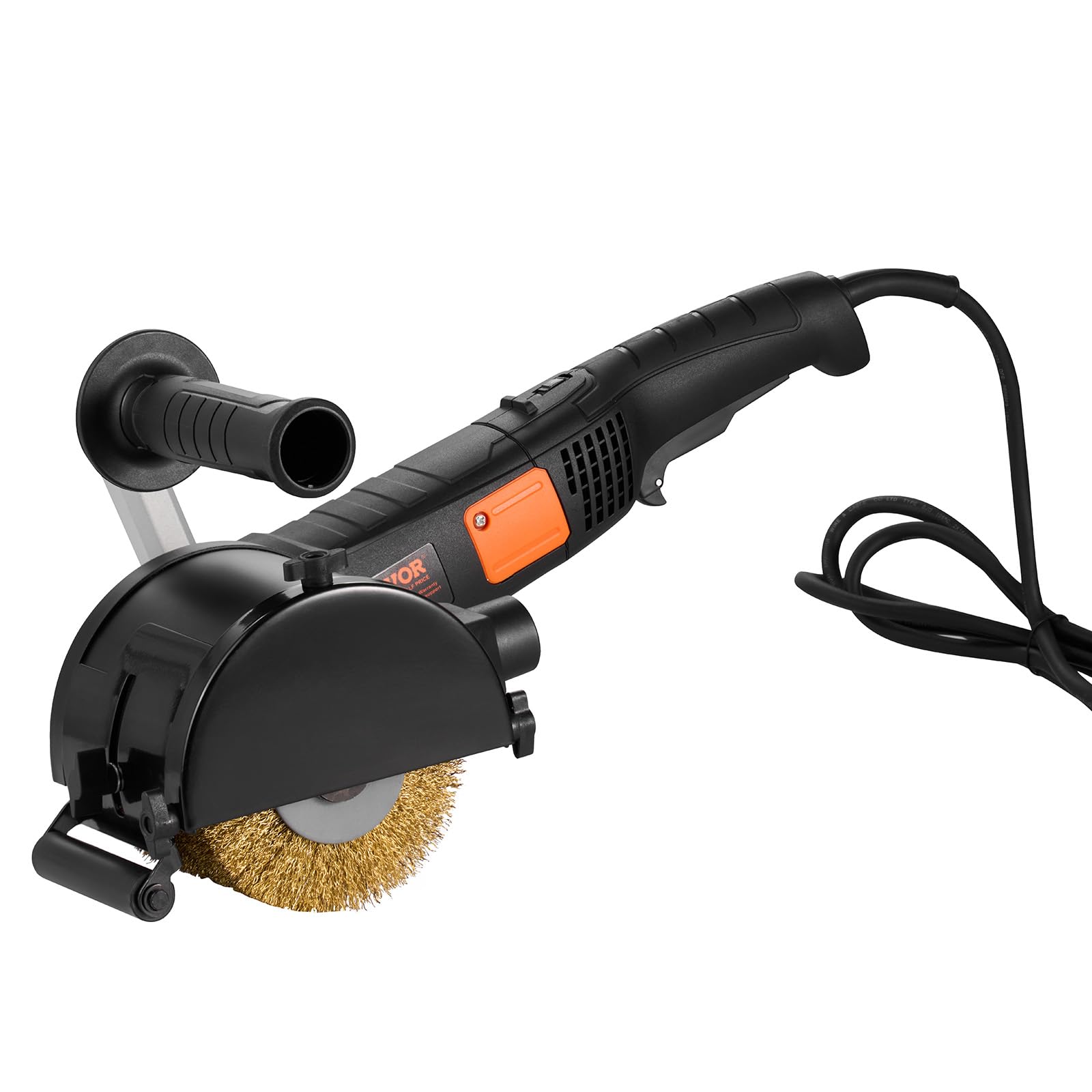 VEVOR Lucidatrice Brunitura 1300 W Strumento per Condizionamento Superficie 6 Velocità Regolabile, Lucidatrice Elettrica Portatile, Mola per Lucidare Filo d'Acciaio, per Acciaio Inox, Metalli, Legno