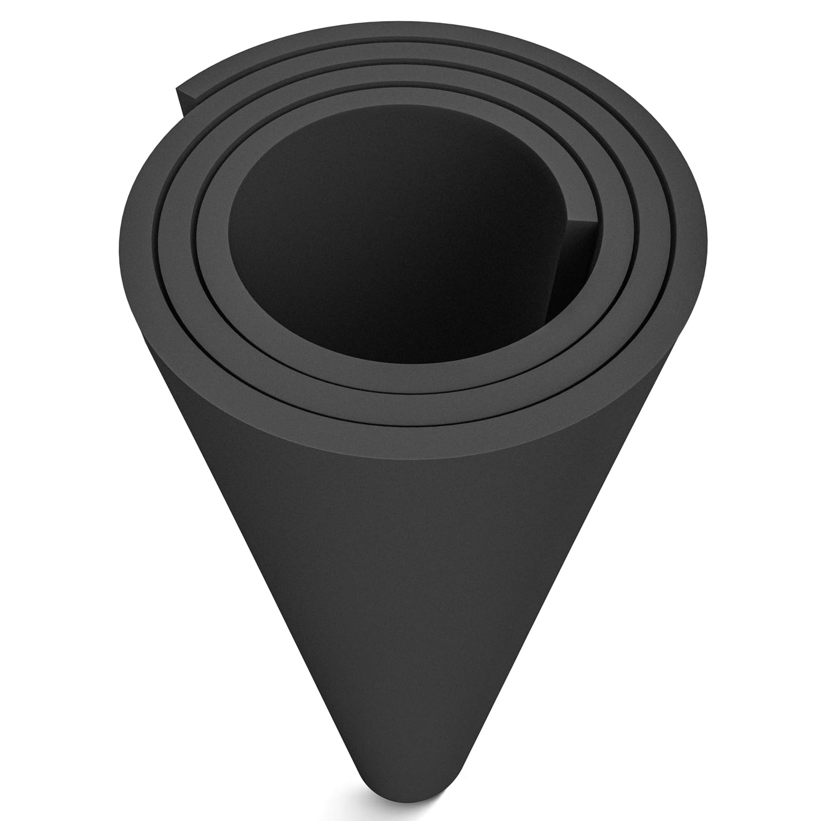 MEARCOOH EVA Foam Cosplay Black 12mm Thick (1mm to 20mm) Large 35.5" x 59" Sheet Premium High Density 86 kg/m3 for Cosplay, Crafts Projects
