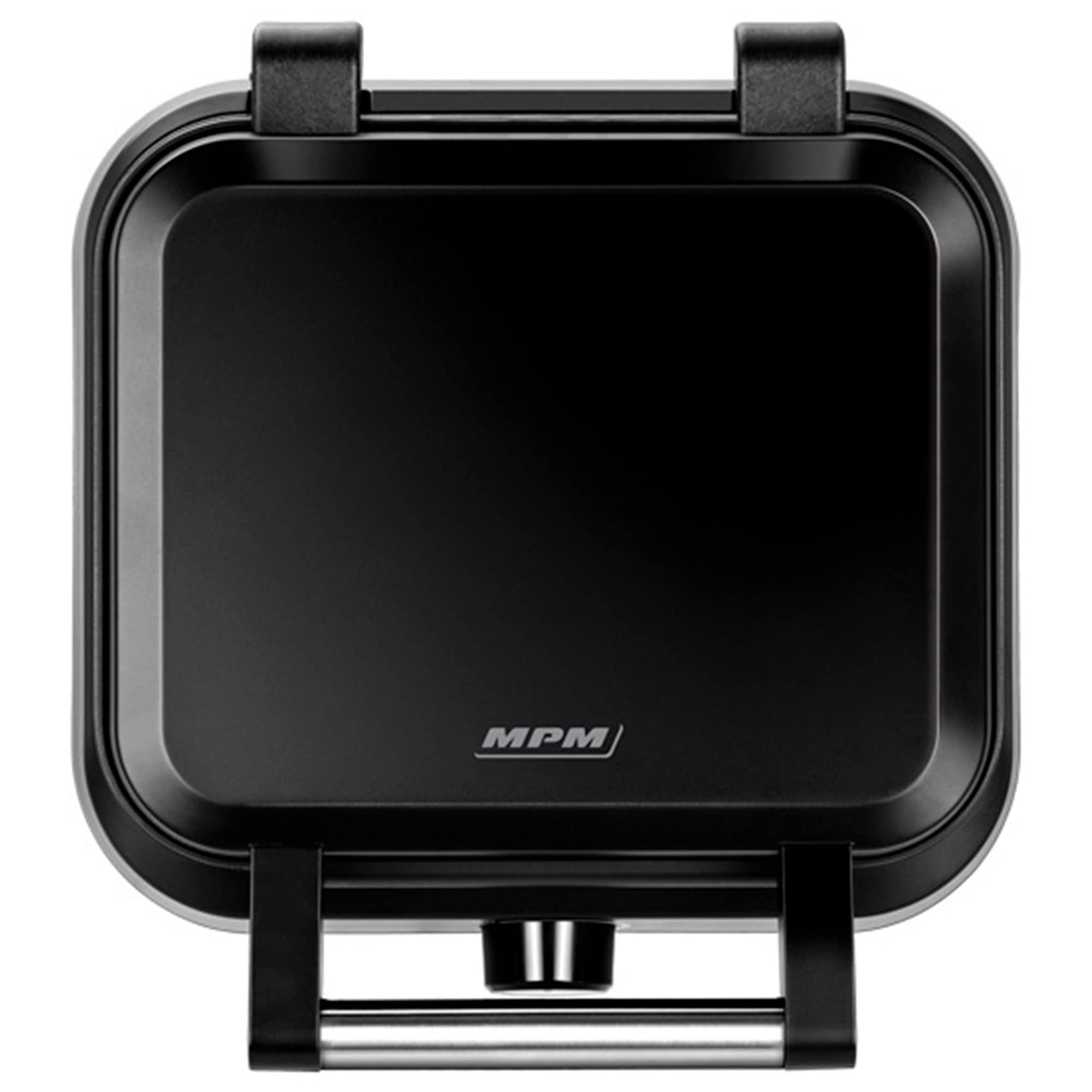 MPM MGO-40 Gofrera Profesional para 2 Gofres Belgas Gruesos, Placas Antiadherentes, Regulador de Temperatura, 1500W, Negro