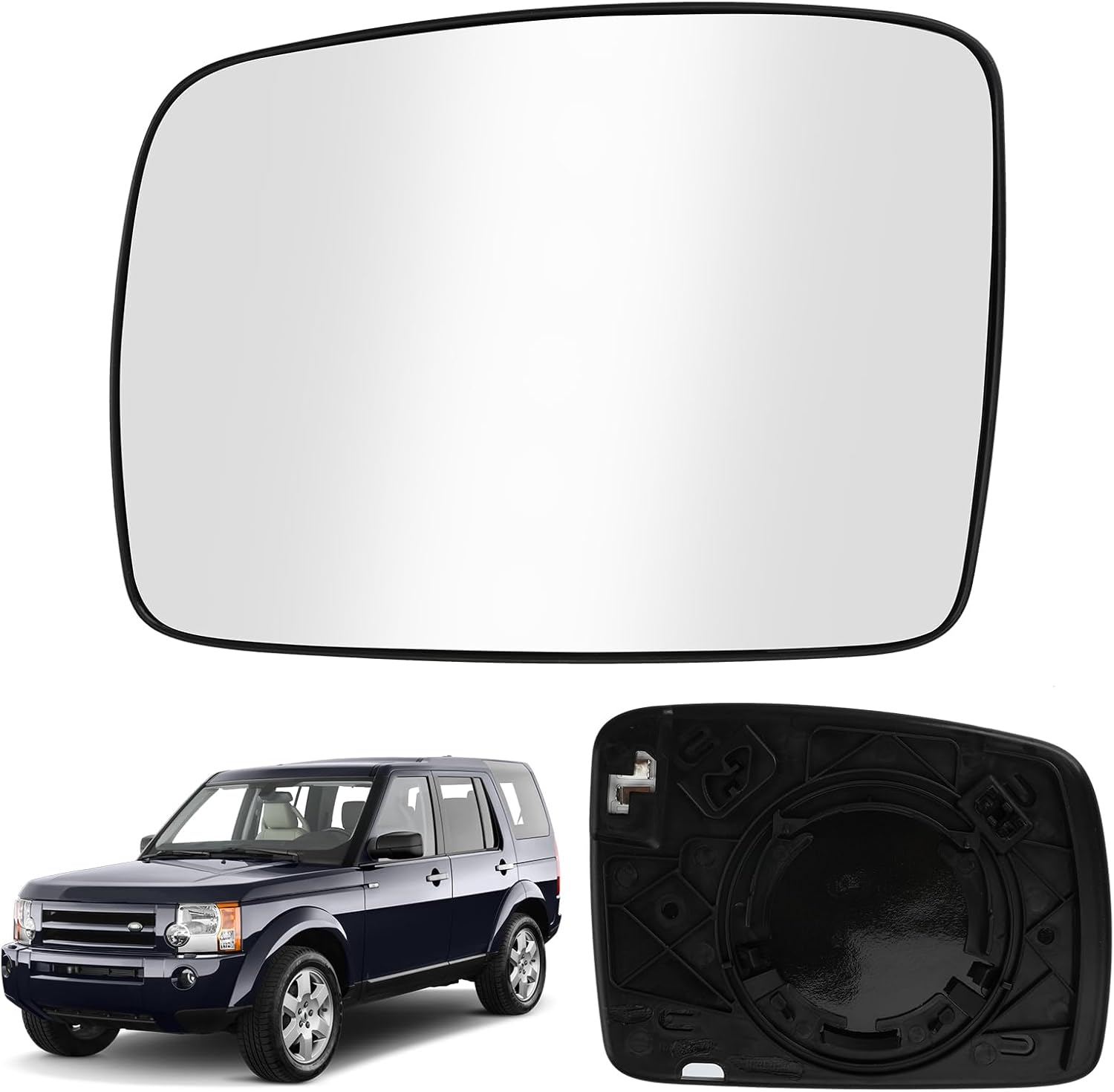 Replacement Wing Mirror Glass Heated Compatible with Land Rover
