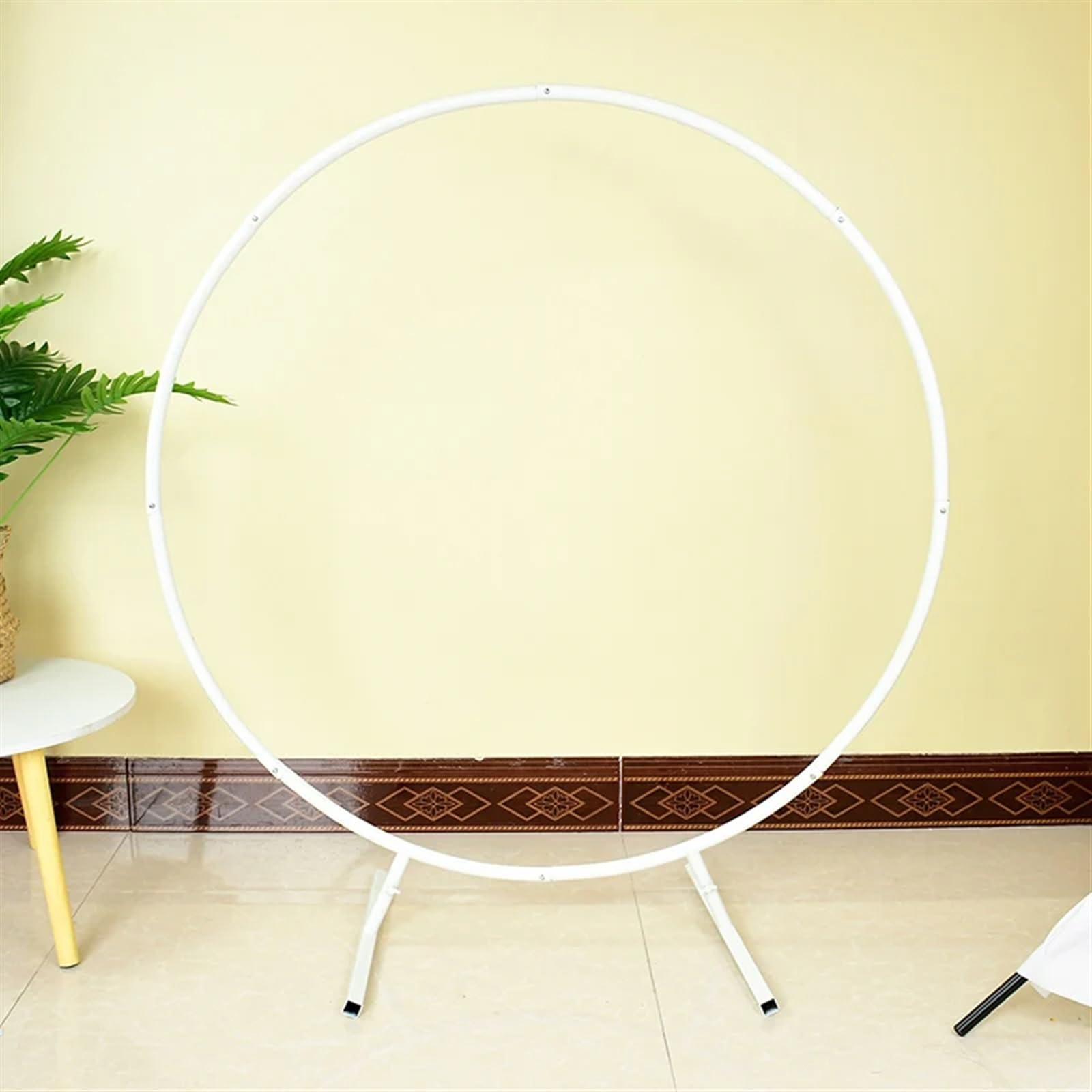 Kit d'arche de ballons ronds de 1 m/2 m, support de couronne de ballons, décoration de fête d'anniversaire de mariage, cadre de bricolage, arrière-plan Kit d'arche de Ballons(Golden,1m(39.37inch))