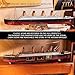 MU 3D Metal Puzzle for Adult Titanic Ship Model Building with LED Lighting, RMS Titanic Ocean Liner Metal Puzzle Model Kits Toys, Watercraft Home Desk Decor, 581pcs