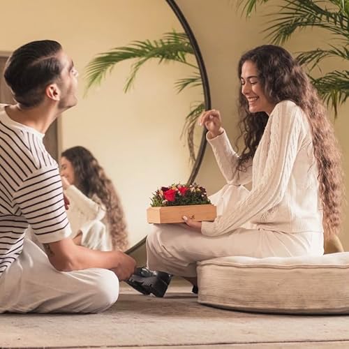 Adora Rose Flora Decor Box [Large] Handmade Acrylic Box|Preserved Real Roses That Last For Years| Gift For Her, Valentine's Day, Mother's Day, Anniversary| Flowers For Delivery Prime #TOP3