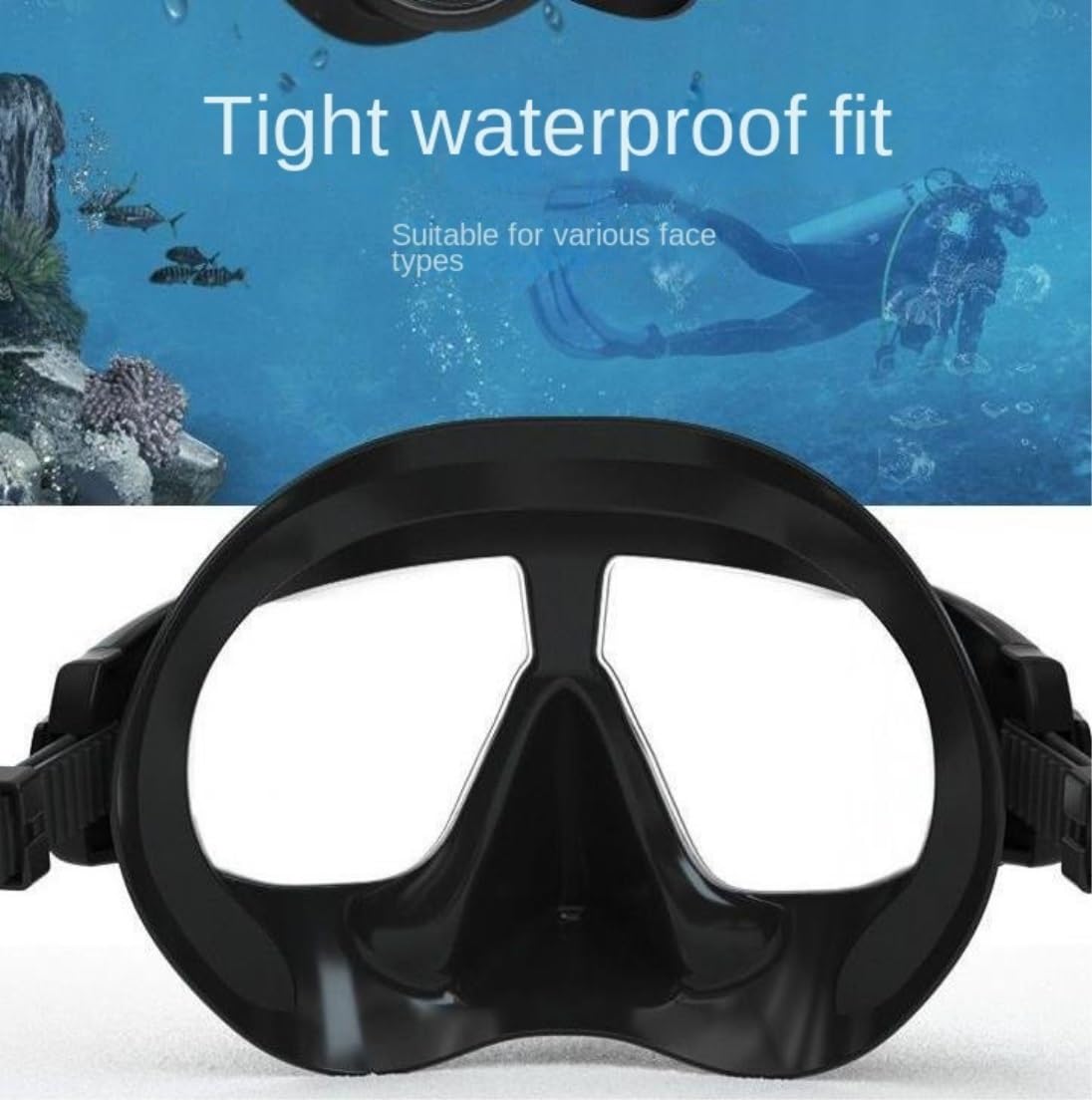 Máscara Snorkel Máscara Buceo Máscara De Esnórquel Buceo A Prueba Fugas con Equipo Antivaho Vidrio Templado Resistente A Los Impactos Equipo de Snorkel