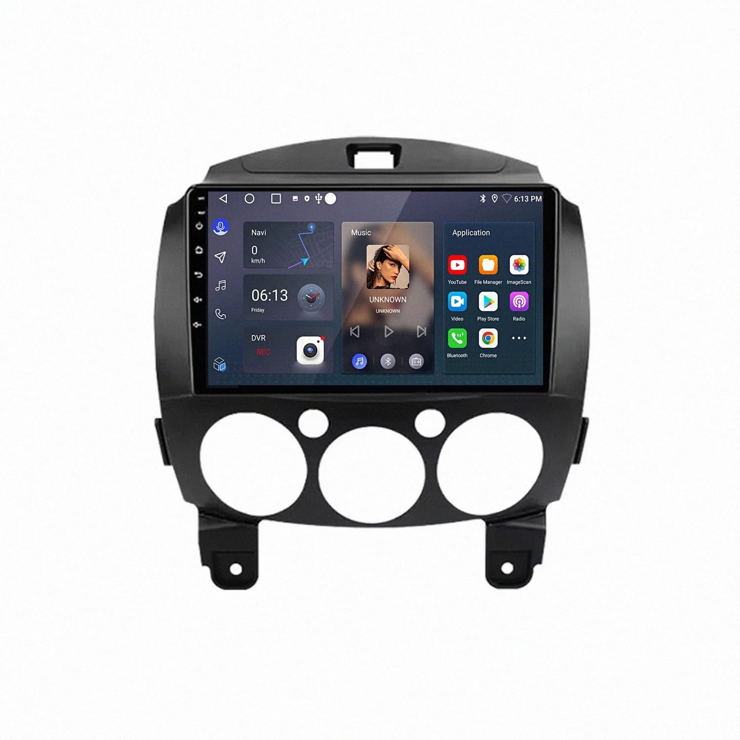Pantalla de coche con Carplay inalámbrico, Android Auto fluido y Mirror Link para Mazda 2 8