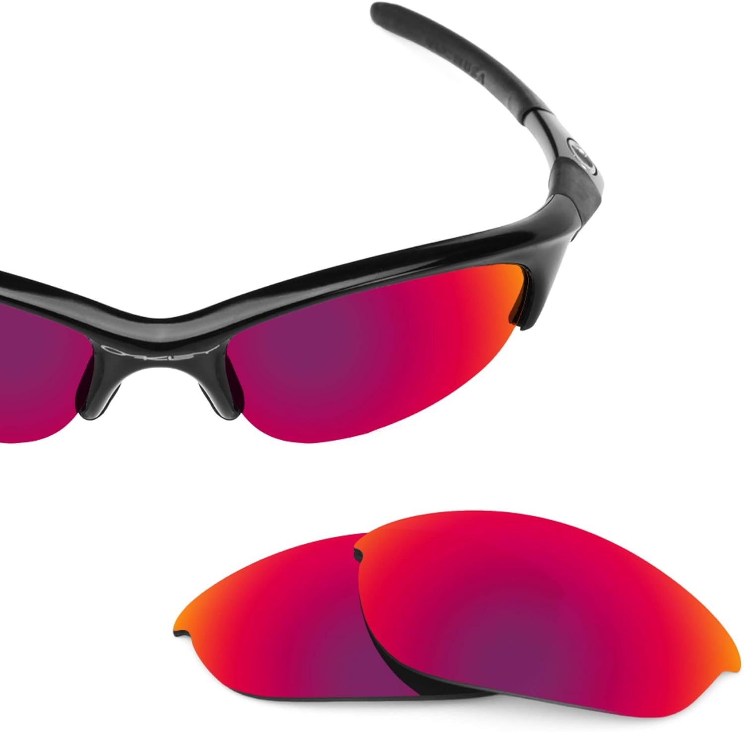 Revant Replacement Lenses for Oakley Half Jacket Sunglasses - Elite Polarized Mirrored Midnight Sun