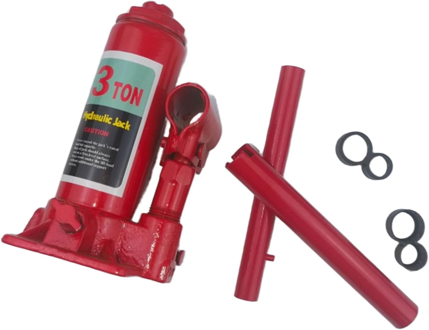 Jectse 3 Ton Hydraulic Car Bottle Jack, Durable Steel Construction for SUV Truck Repair, 6.3 to 12.8 Inch Range, Non-Slip Base for Added Safety, Fits Most Vehicles