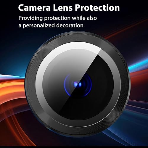 Miniatura 5 de Protectores de lente de cámara para iPhone 15 ProiPhone 15 Pro Max, cubierta de cámara de vidrio templado ultrafino resistente a los arañazos,