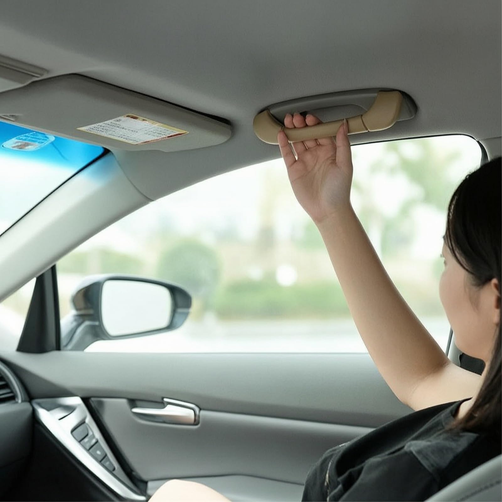 Amagogo Maniglia Tetto Auto Maniglia Interna Maniglia Supporto Maniglia Presa per Rivestimento Superiore con Integrazione Armoniosa Nell’abitacolo Presa , Grigio