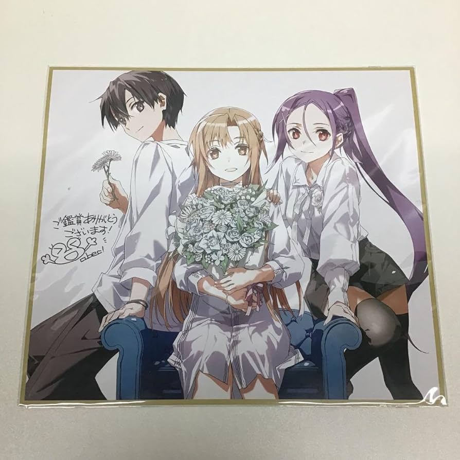 SAO ソードアート　劇場版特典色紙　キリト　アスナ　ミト Amazon.co.jp: SOA キリト アスナ ミト 色紙風ポートレート 来場