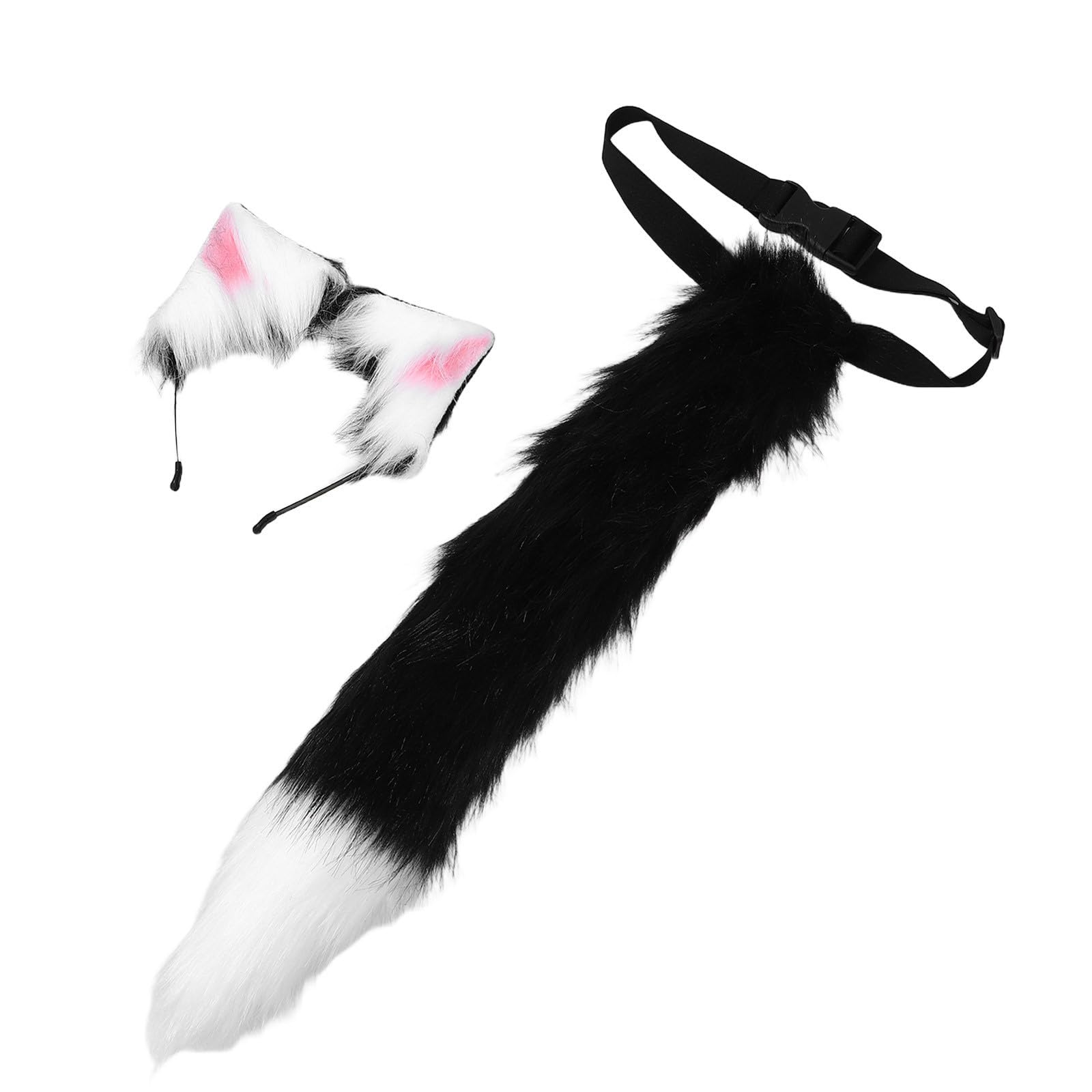 Tofficu 2 Juegos Diadema Orejas de Gato Peludas y de Felpa Ligera y Cómoda para Cosplay Realista en Fiestas de Halloween y Eventos Lolita Fashion