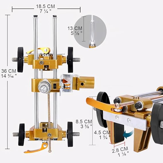 DUEBEL Door Lock Hole Opener Kit for Installing Doors Lock Mortiser Kit for Wooden Door Lock Jig Mortising Machine Door Lock Installation Kit Jig Mortise Machine Door Hinge Jig Mortise Jig Kit