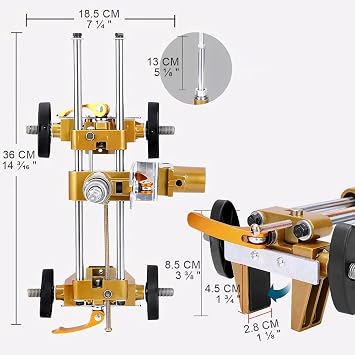 DUEBEL Door Lock Hole Opener Kit for Installing Doors Lock Mortiser Kit for Wooden Door Lock Jig Mortising Machine Door Lock Installation Kit Jig Mortise Machine Door Hinge Jig Mortise Jig Kit