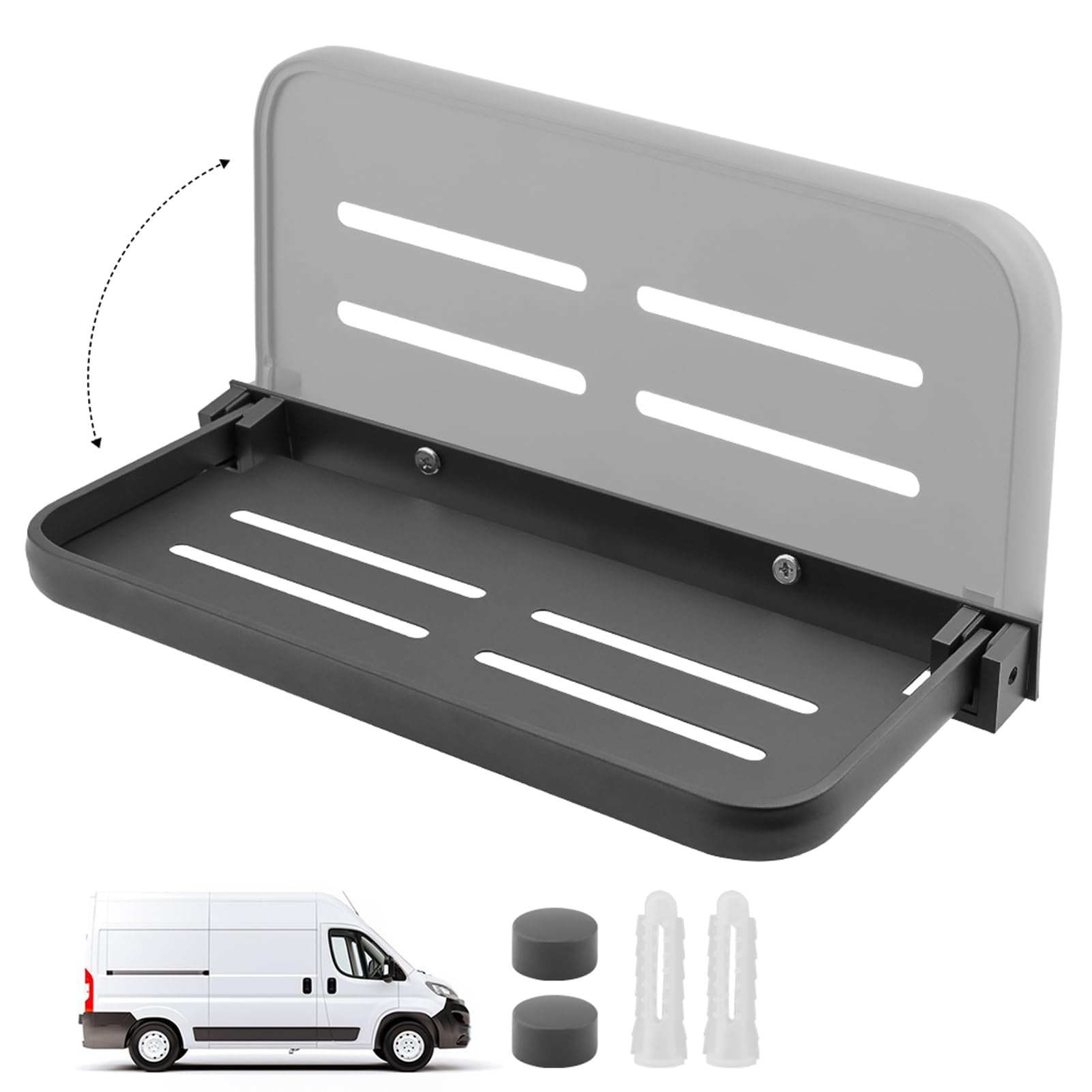 Ruhnjyg RV Alu-Klappregal Faltbar - Platzsparend Für Wohnmobil & Camping