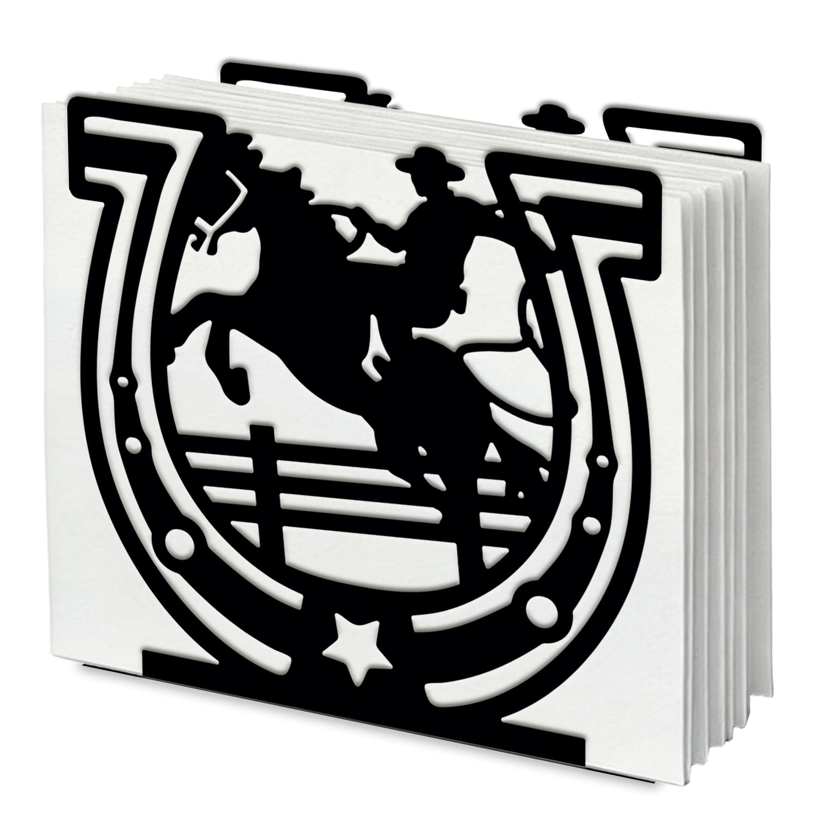 Porte-serviettes de table cow-boy rustique distributeur mouchoirs cuisine et restaurants