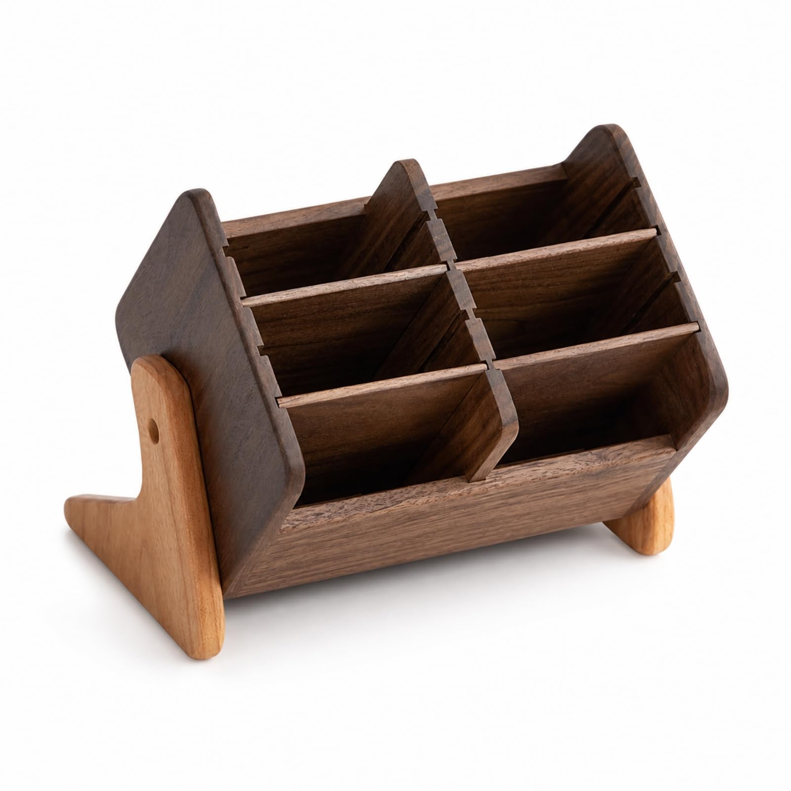 Organizador de Cosméticos Caja de Maquillaje Clasificador de Tocador Bandeja de Almacenamiento de Brochas de con Estructura Compacta y Compartimentos
