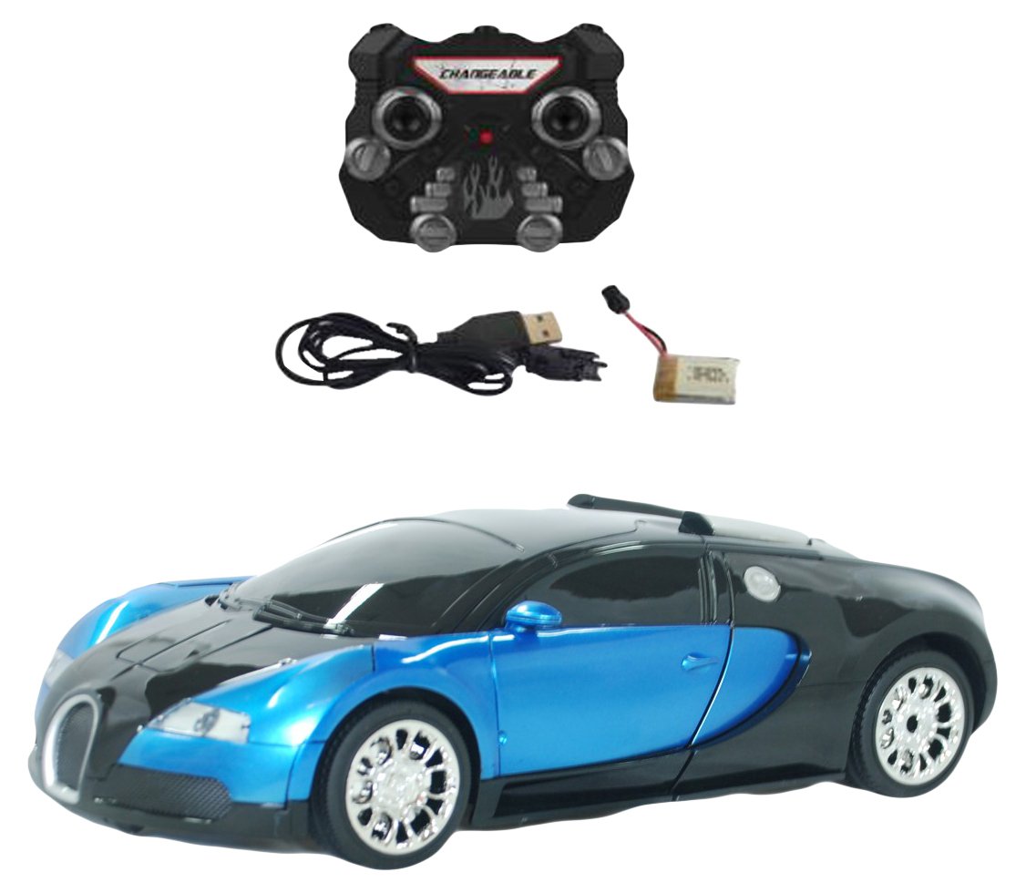 Buy Toyhouse Bugatti Transformer Remote Control Car, Blue Online at Low