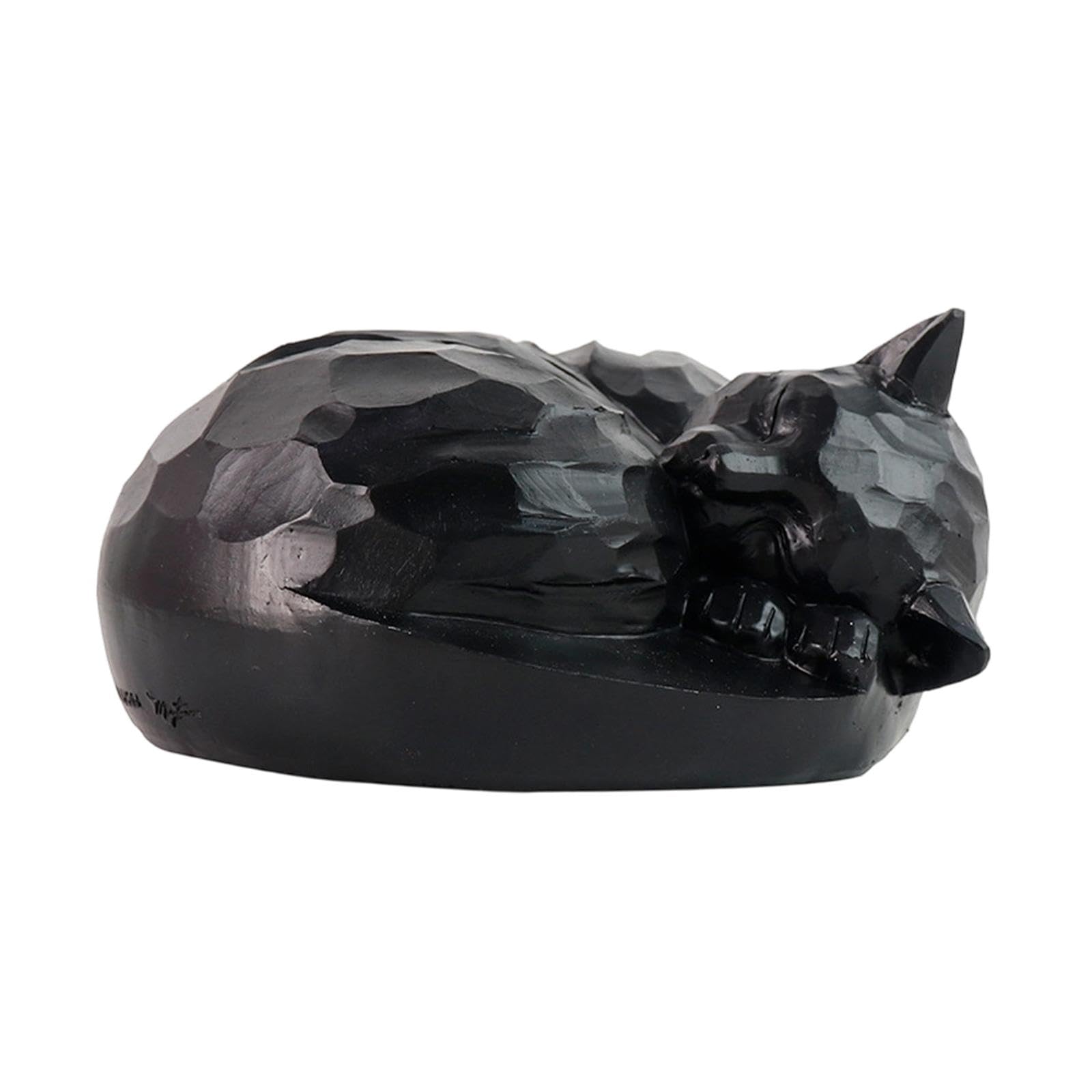 Whtkoph Urn for Cats after Cremation, Weatherproof Memorial Figure Made of Synthetic Resin, Animal Figure for Lawn And Garden