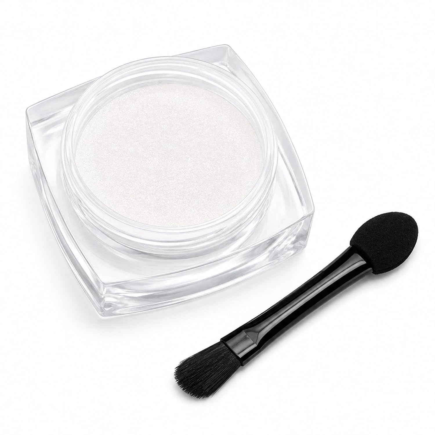 Beetles White Chrome Nail Powder for Gel Nail Pearl Mirror Effect 1Jar