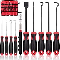 Vista 1 de Swpeet Juego de 9 ganchos largos con kit de herramientas telescópicas magnéticas, junta raspadora de precisión, gancho extractor de manguera