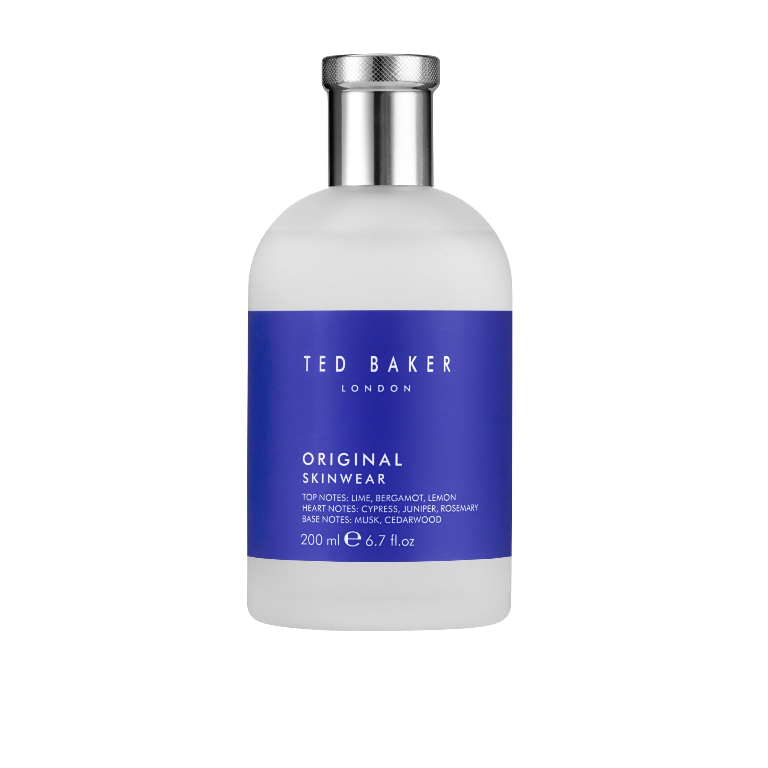 Ted Baker Skinwear Eau de Toilette for Men, Woody Masculine Fragrance with Lime, Bergamot, Lemon, Sandalwood, Amber and Cedar Notes, 200ml