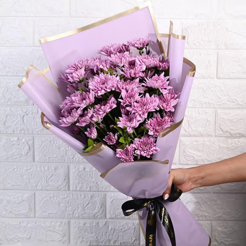 FlowerAura Fresh Live Premium Flower Bouquet of 5 Stem of Daisy Flower For Birthday & Anniversary Gift, Wedding Gift, Mother's Day Gift, Love & Romance Gift, Father's Day Gift (Same Day Delivery)-image-30