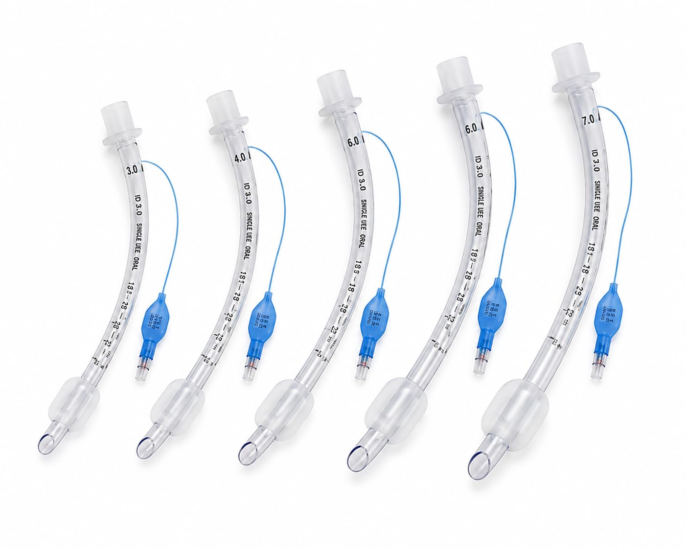ET Tube Set, Sterile Endotracheal Tubes for Airway Management, Sizes 3, 4, 5, 6, 7, Pack of 5-image-9