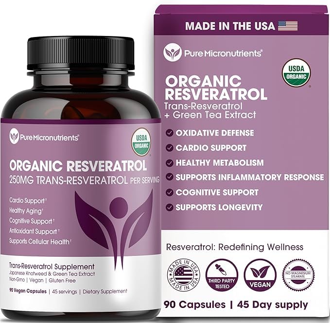 Evorina Organic Resveratrol Supplement – Trans-Resveratrol Capsules with Green Tea – Highly Purified & Bioavailable - 90 Vegan Caps | High Strength Herbal Supplement | Clean Label Ayurvedic Wellness-image-42
