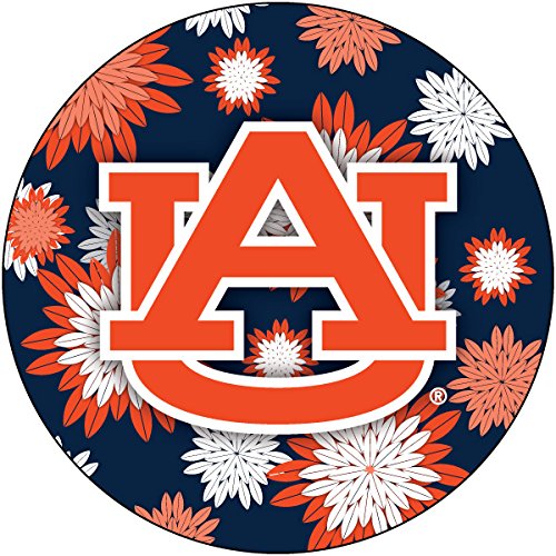 Auburn University 4 Inch Round Floral Magnet Officially Licensed Collegiate Product