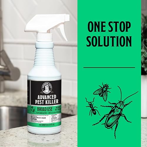 Miniatura 5 de Grandpa Gus's Spray natural para matar plagas, listo para usar, control de insectos en interiores y exteriores, mata hormigas, cucarachas, arañas,