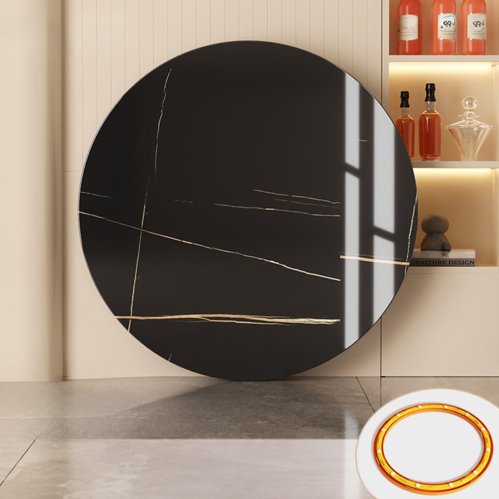 Plateau de service rond rotatif Lazy Susan idéal pour les cuisines et banquets