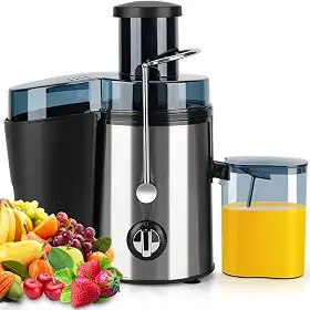 Centrifuga de Frutas, 110V, 500W, 3 Velocidades, Juicer, Extrator de Suco, Máquina Espremedora Eficiente