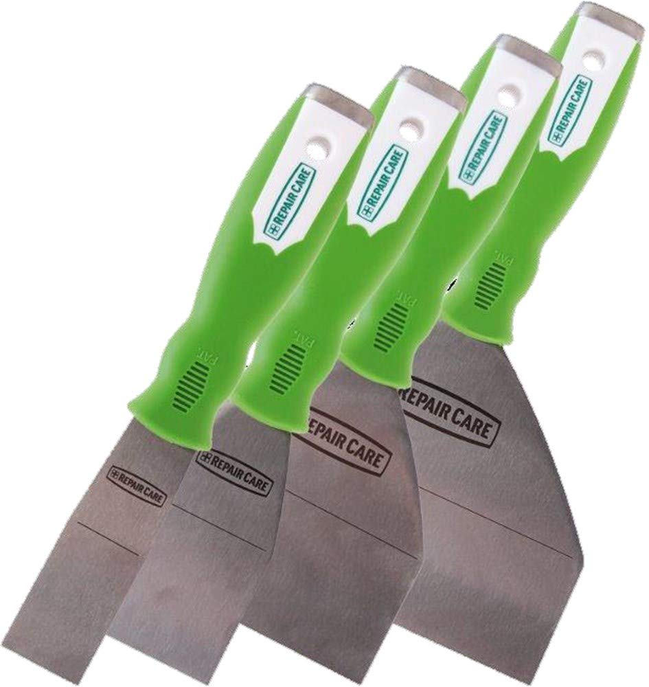 Repair Care EasyQ - Juego de 4 espátulas metálicas para modelar, acero inoxidable