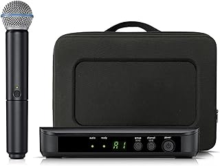 Sound Card Kit Profession 1 Channel Wireless Vocal Microphone UHF System Kit Handheld Mic For Karaoke Stage Performanc Church Speech Studio Setup For Recording Music ( Color : BLX 58A , Size : 1 )