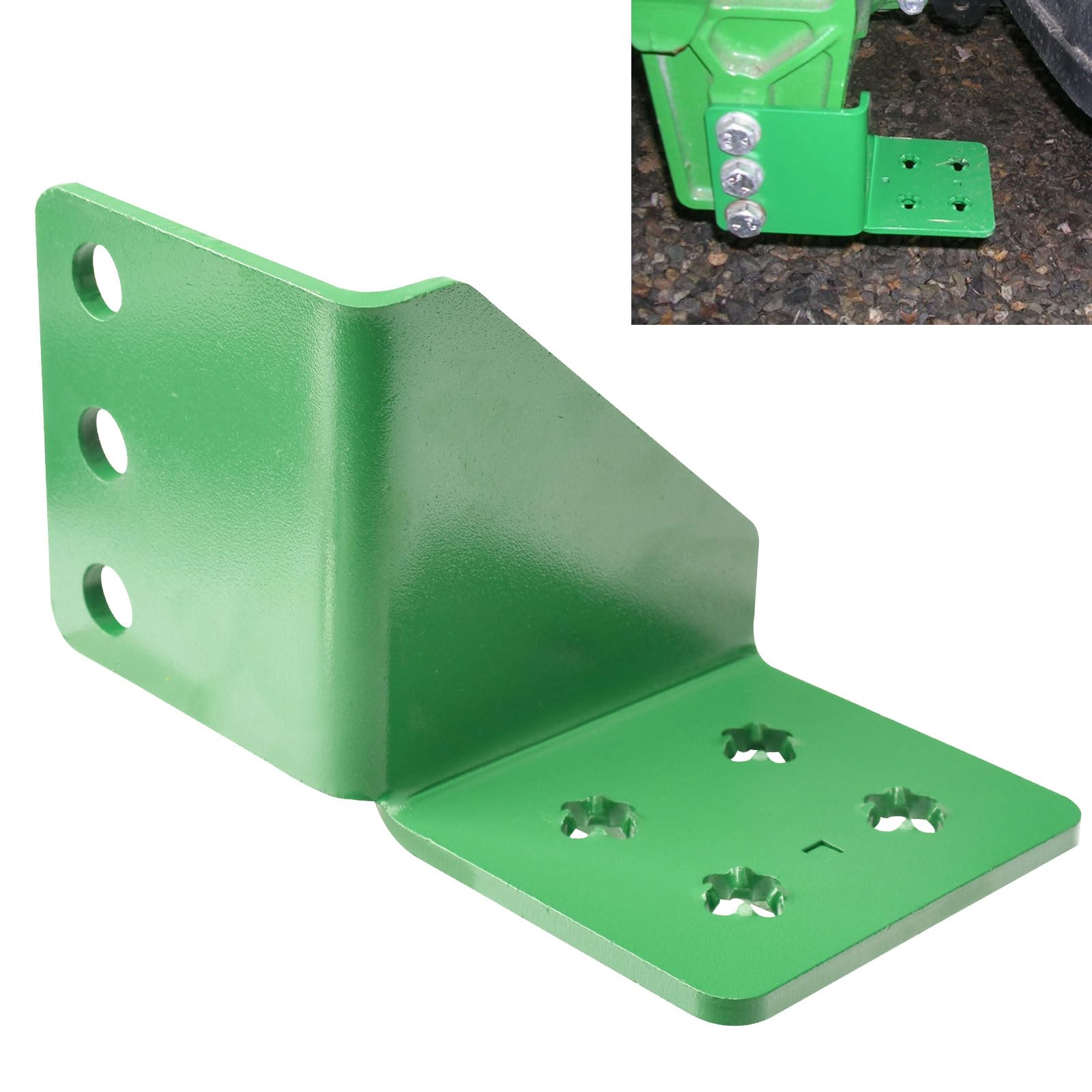 MWEDP 6'' Tractor Driver Step for JohnD-eere 120 Models Compact Tractor, Fits Model 1023E 1025R 1026R - Easier Access to The cab
