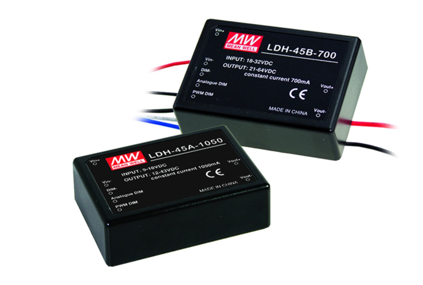 Mean Well LDH-45 Series LED Driver Features and Specifications Overview