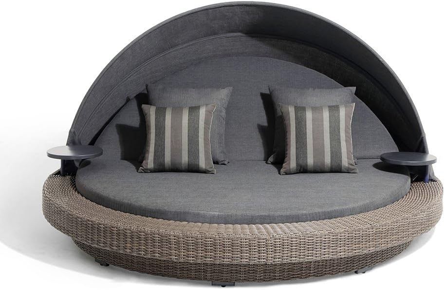 Ove Sarasota Dark Grey Outdoor Daybed, Gray