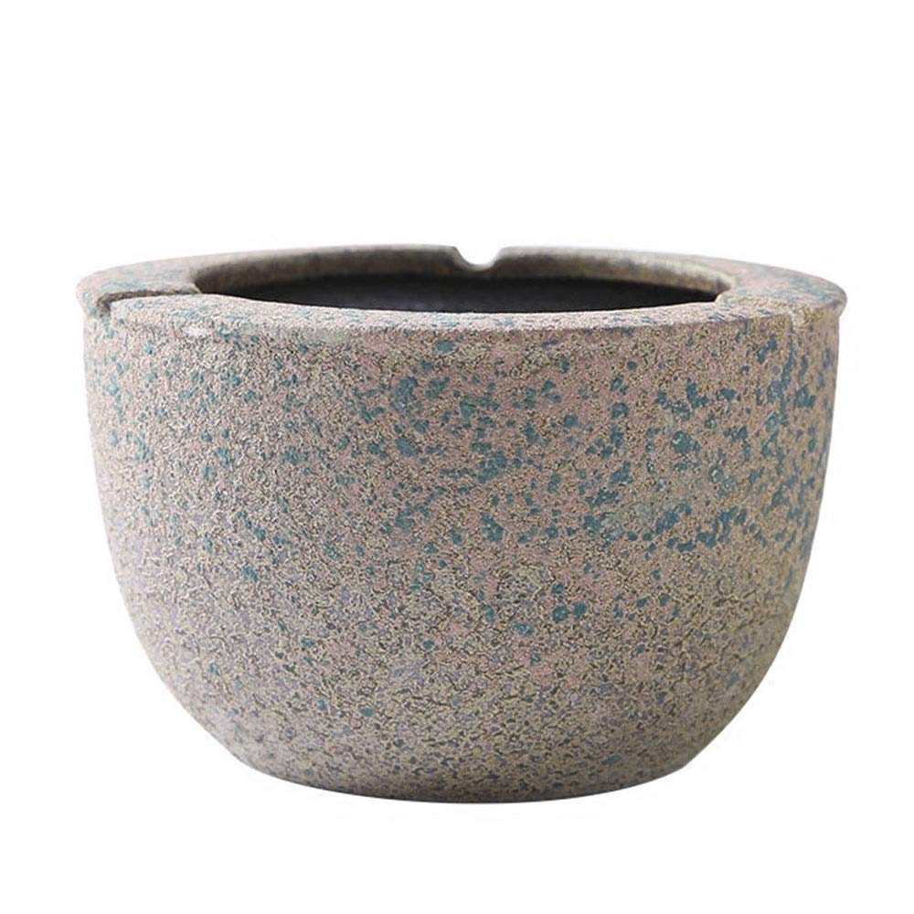 ZA Retro Simple Ceramic Ashtray for Cigarettes, Smoking Ash Tray for Home Office, Ash Holder for Smokers