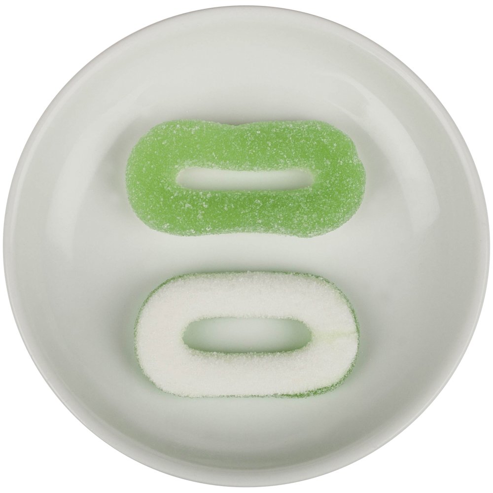 Haribo - Dulces agrios en anillos sabor manzana - 150 por caja