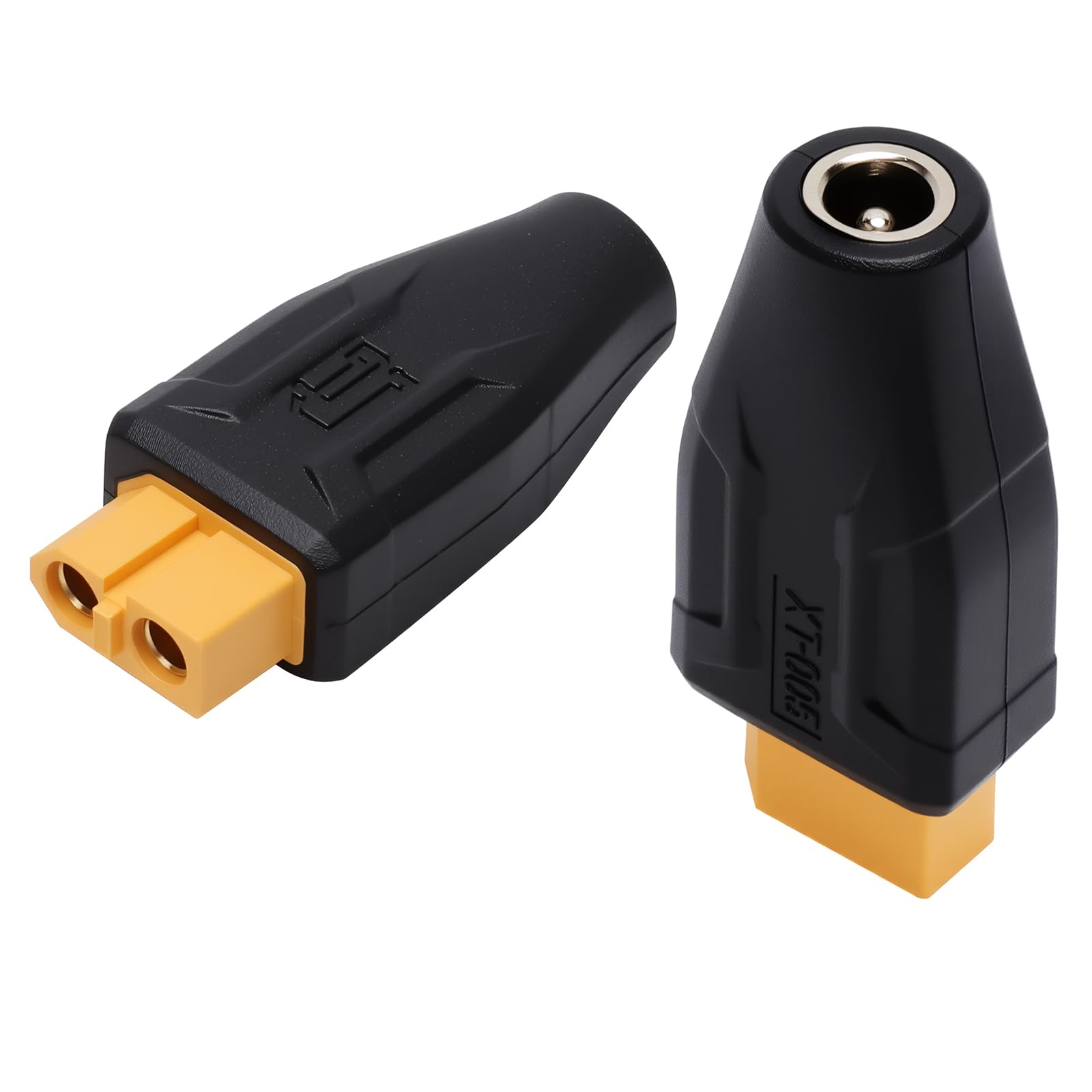 TNSLAND 2 sztuki XT60 wtyczka 5,5 mm x 2,1 mm bezprzewodowa, adapter do monitora FPV, zasilania, TS100, baterii Lipo, samochodu RC