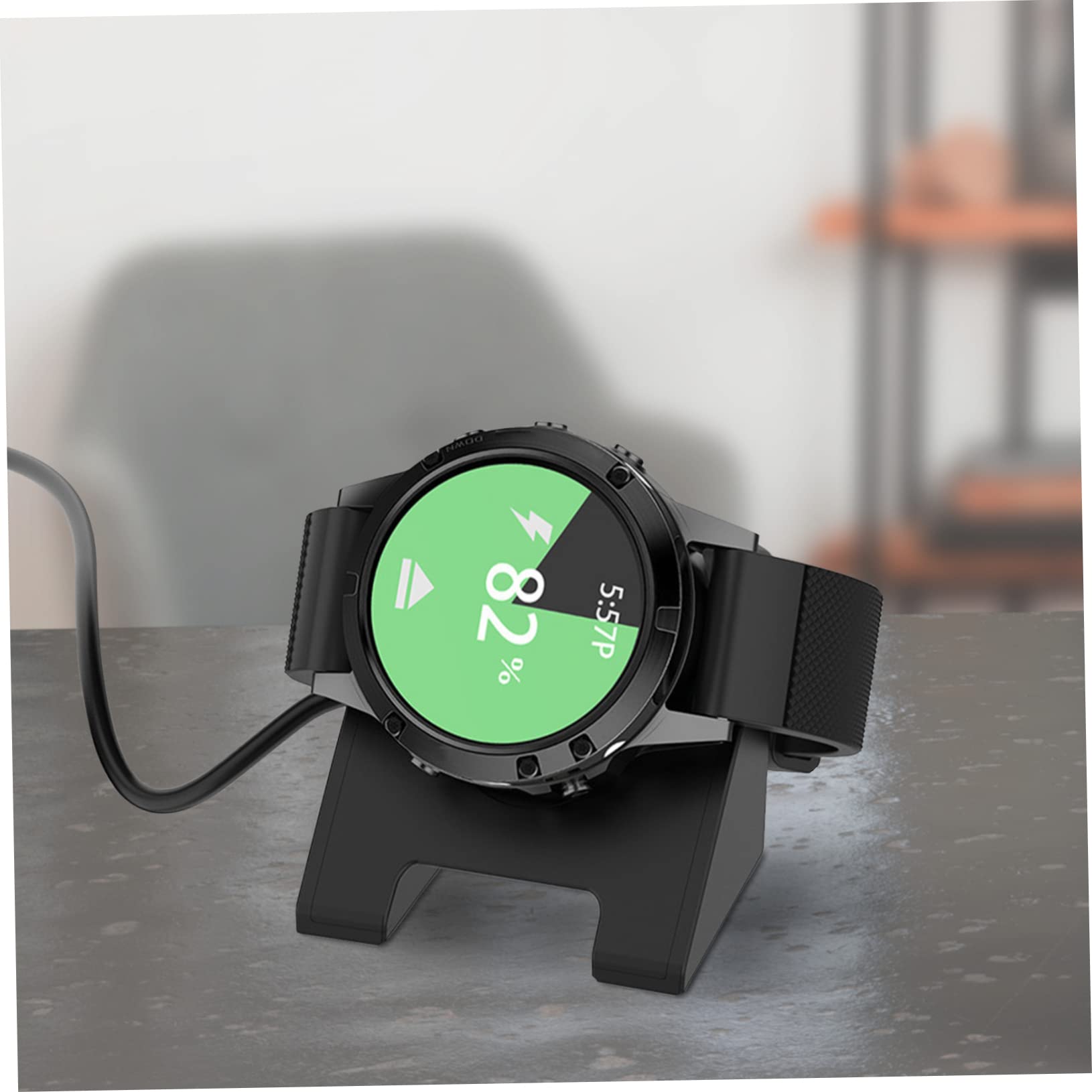 Hemobllo 4pièces Station De Charge Pour Montres Connectées Chargeur Compatible Support De Bureau Léger Et Portable Charge Rapide Et Sûre Pour Montre De Sport
